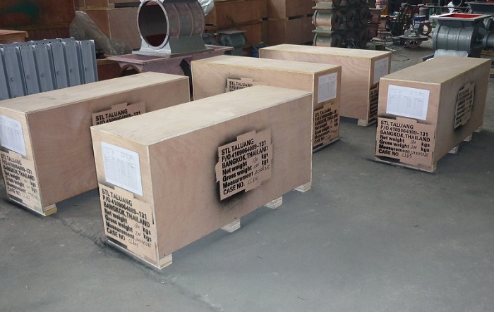 Discharger export packing box