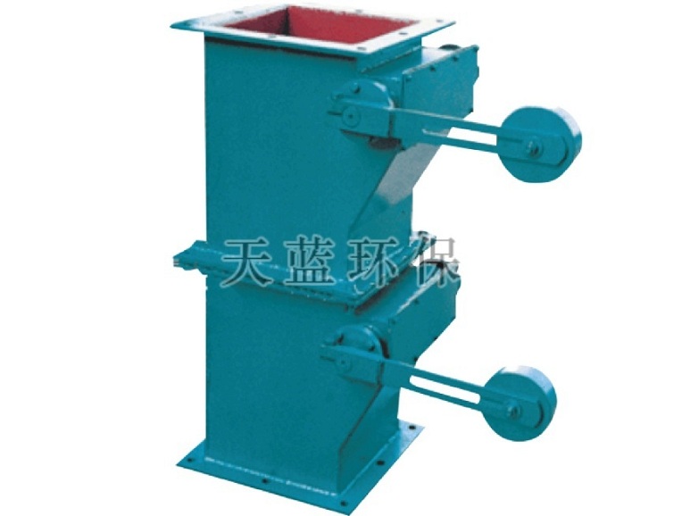 Heavy hammer double flap valve